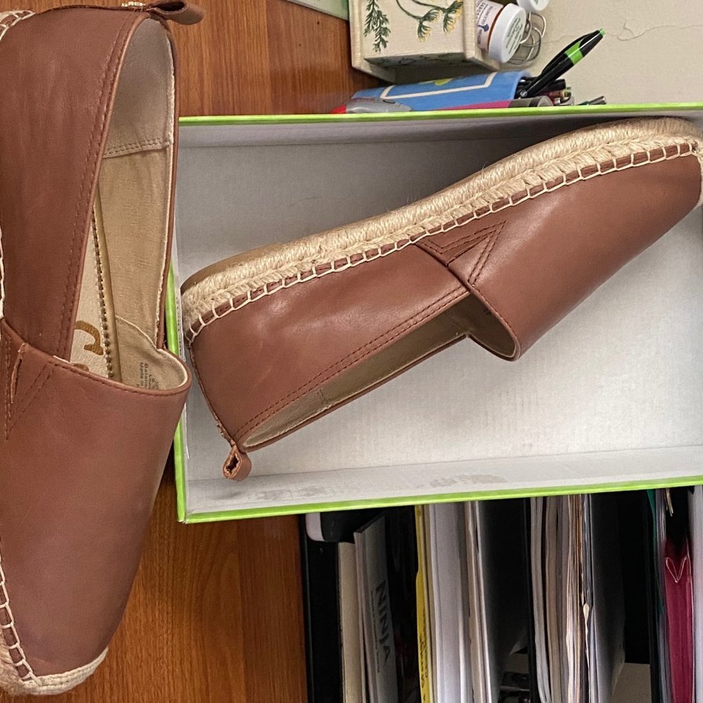 Sam Edelman Khloe, Latte Leather Espadrille